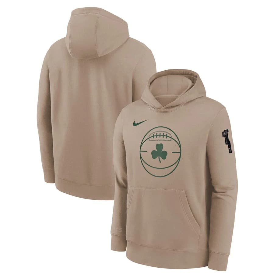 Худи Nike Boston Celtics 2024 City Edition Courtside Youth NBA Dri-Fit Hoodie