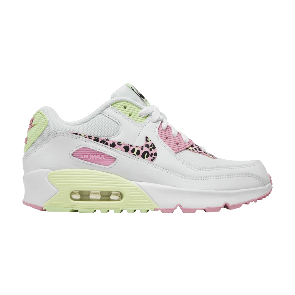 Krossovki-Nike-Air-Max-90-GS-Pink-Barely-Volt