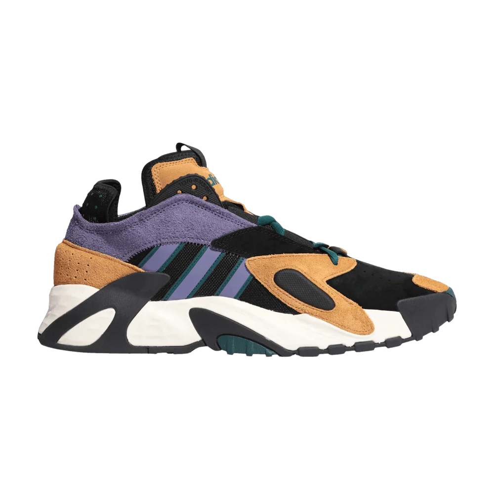 Krossovki-Adidas-Streetball-Black-Purple-Brown