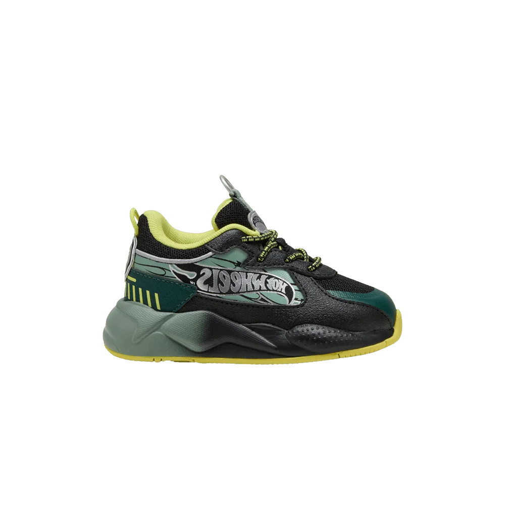 Кроссовки Hot Wheels x Puma RS-X Toddler 'Black Green Moon'