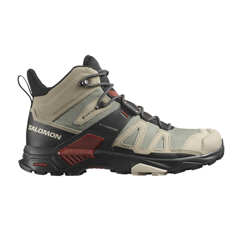 Кроссовки Salomon X Ultra 4 Mid GORE-TEX 'Vintage Khaki Black'