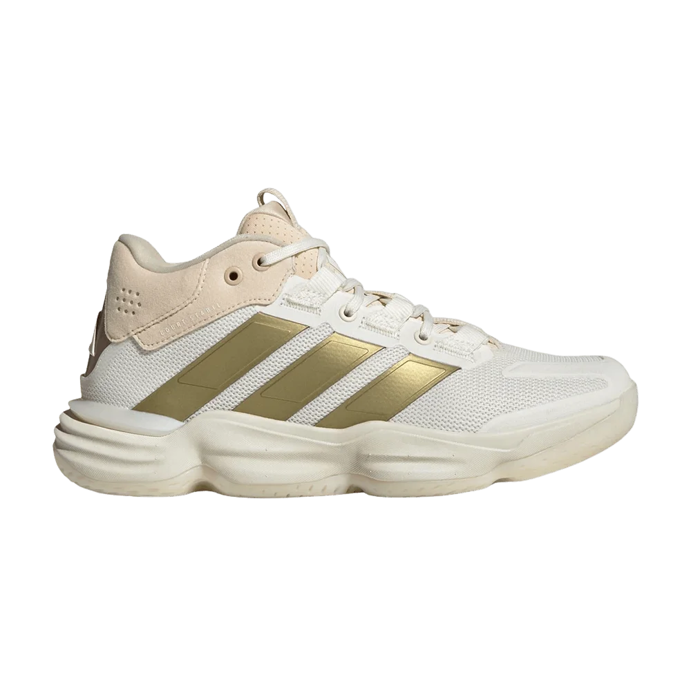 Krossovki-Adidas-Wmns-Court-Stabil-Indoor-Off-White-Gold
