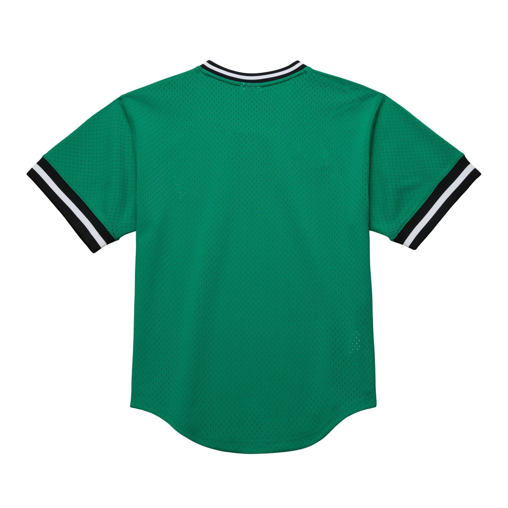 Футболка Mitchell & Ness Fashion Mesh V-Neck Vintage Logo Boston Celtics T-Shirt