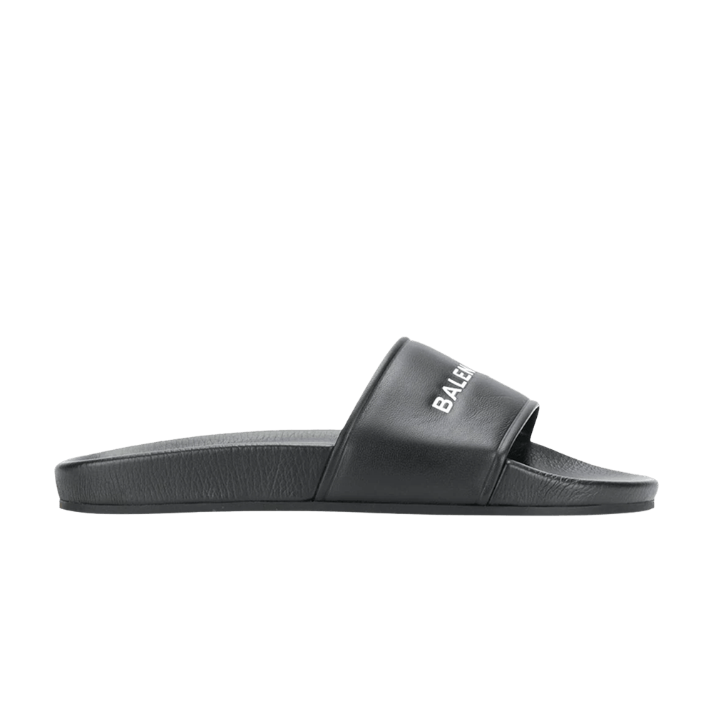 Кроссовки Balenciaga Wmns Pool Slides 'Black White'