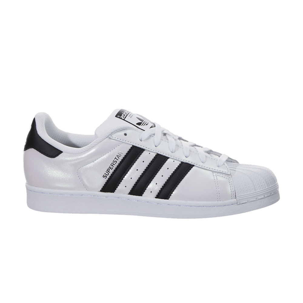 Кроссовки Adidas Superstar 'Metallic White Black'