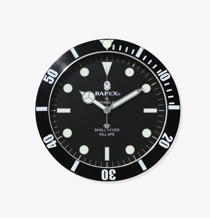 Настенные часы BAPE X Wall Clock Black