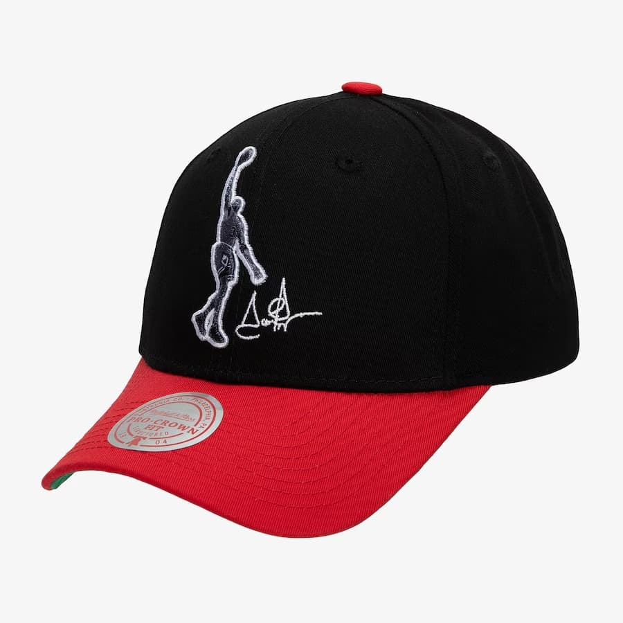 Бейсболка Mitchell & Ness Scottie Pippen Black Chicago Bulls Hardwood Classics Name & Number Highlight Real Snapback Hat