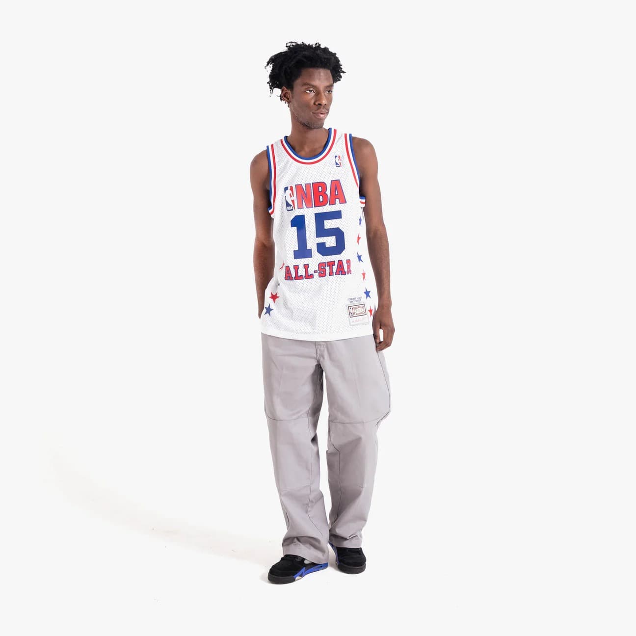 Баскетбольная джерси 2003 All Star Game Vince Carter #15 Swingman Hardwood Classics White Jersey
