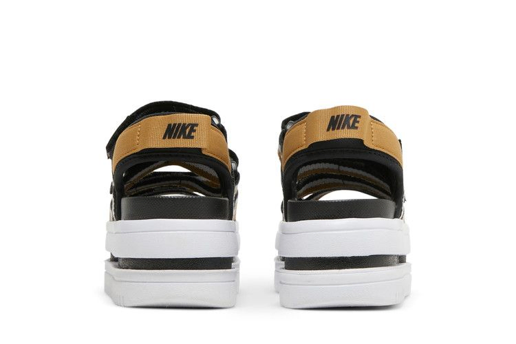 Nike Wmns Icon Classic Sandal 'Black Metallic Gold'