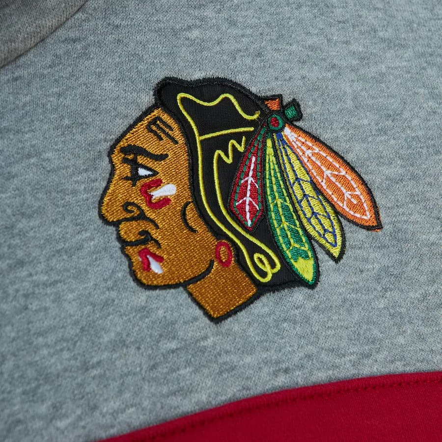 Худи Mitchell & Ness Black Chicago Blackhawks Head Coach Pullover Hoodie