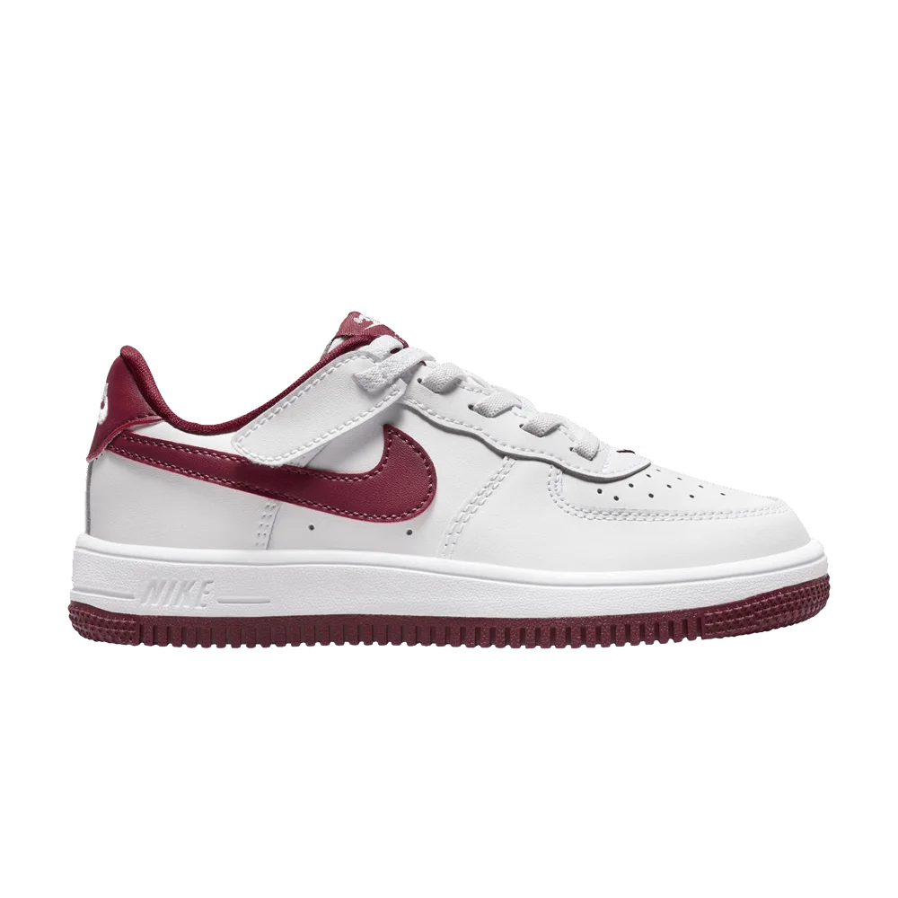 Krossovki-Nike-Force-1-Low-EasyOn-PS-White-Team-Red