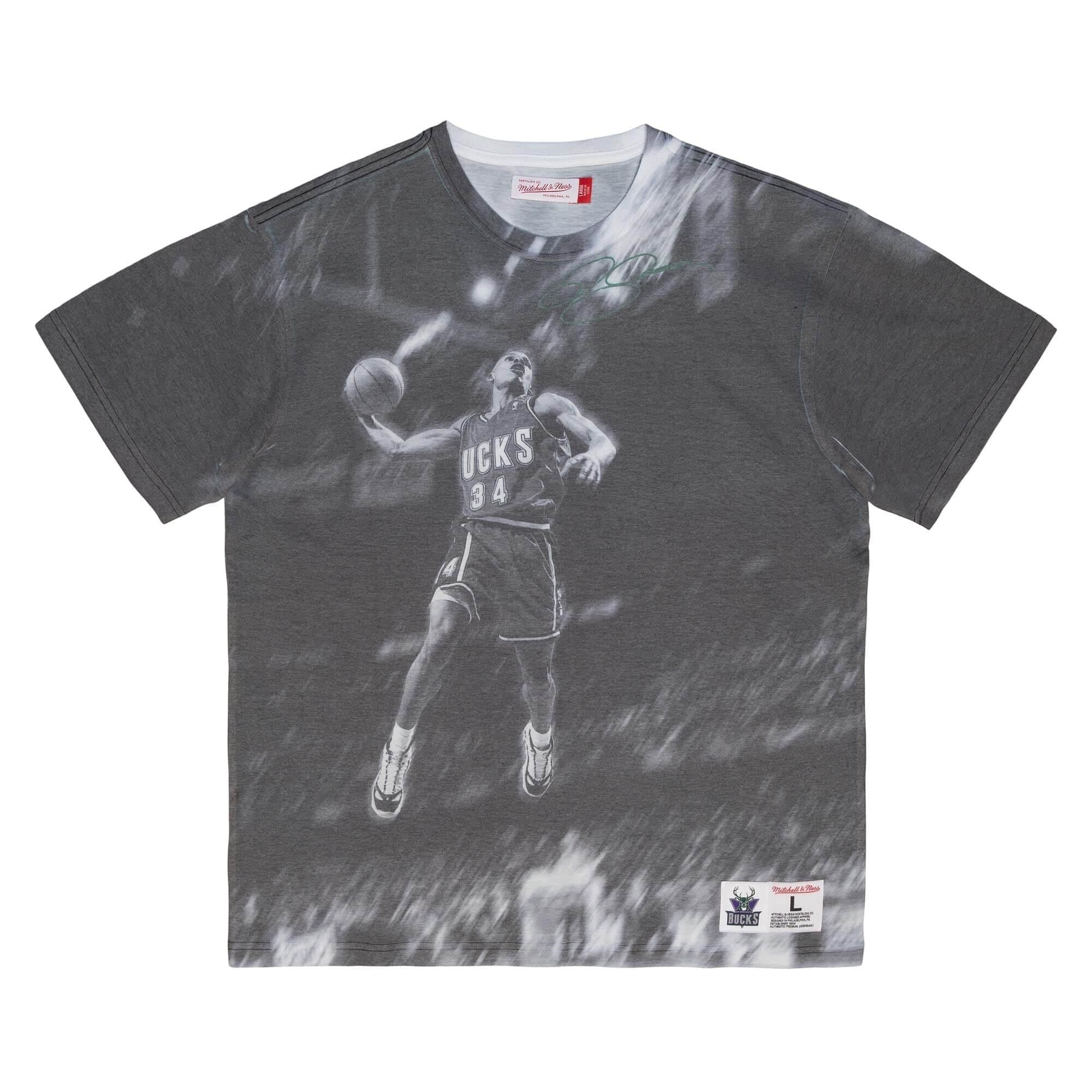 Футболка Mitchell & Ness Above The Rim Sublimated SS Tee Milwaukee Bucks Ray Allen