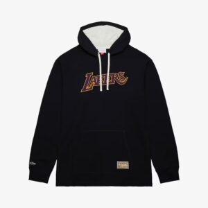 Mitchell-Ness-Black-Los-Angeles-Lakers-Vintage-Logo-Thermal-Lightweight-Pullover-Hoodie-300x300