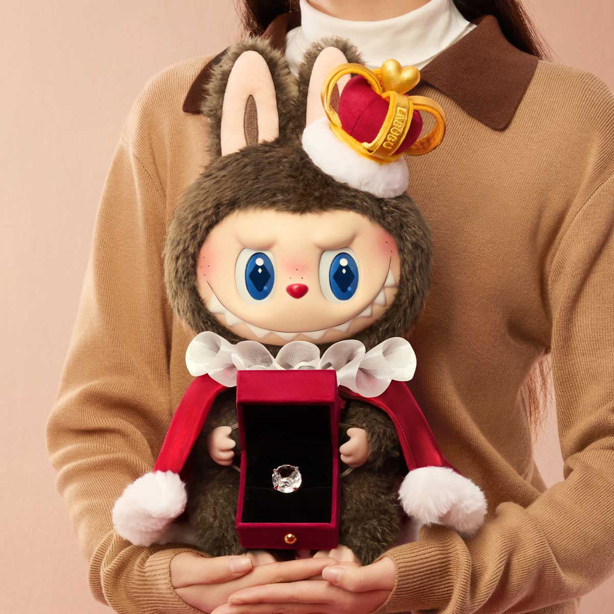 Виниловая плюшевая фигурка POP MART  LABUBU THE MONSTERS Let's Checkmate Series-Vinyl Plush Doll