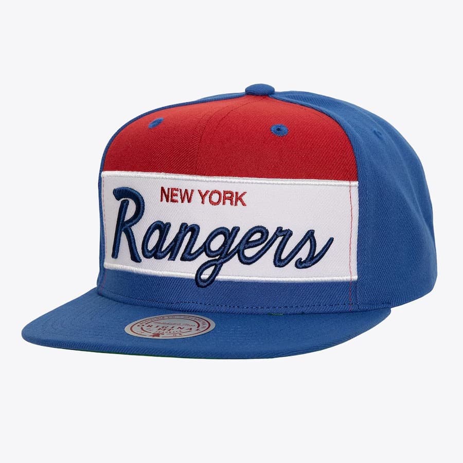 Бейсболка Mitchell & Ness Blue New York Rangers Retro Sport Vintage Snapback Hat