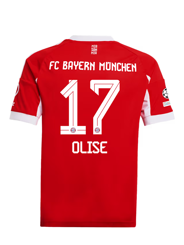 Детское футбольное джерси FC Bayern Munich Home Jersey 25-26 OLISE 17