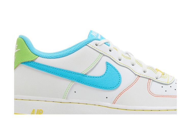 Кроссовки Nike Air Force 1 Low GS 'Rainbow Stitch'