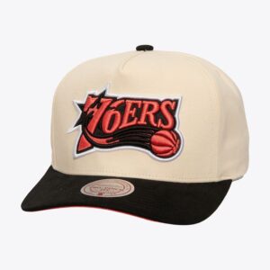 Mitchell-Ness-Cream-Philadelphia-76ers-Hardwood-Classics-Overspray-Pro-Crown-Snapback-Hat-300x300