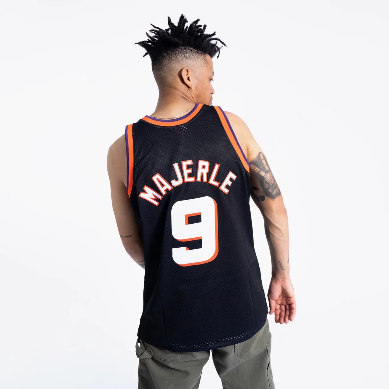 Баскетбольная джерси 1994-95 Phoenix Suns Dan Majerle #9 Swingman Hardwood Classics Black Jersey