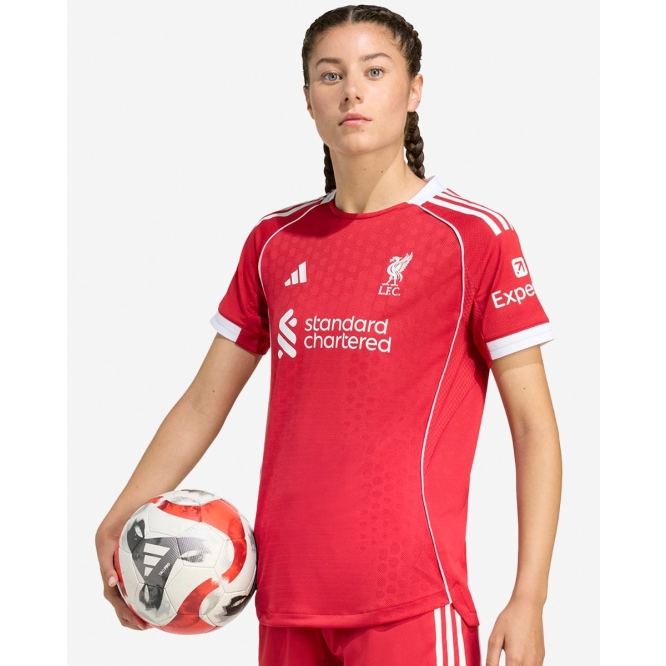 Женское футбольное джерси Liverpool FC adidas Womens 25/26 Authentic Home Jersey