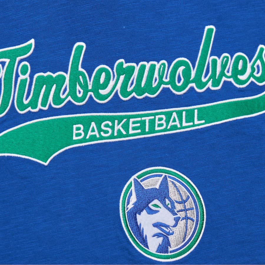 Футболка Mitchell & Ness Royal Minnesota Timberwolves Vintage Logo Legendary Slub T-Shirt