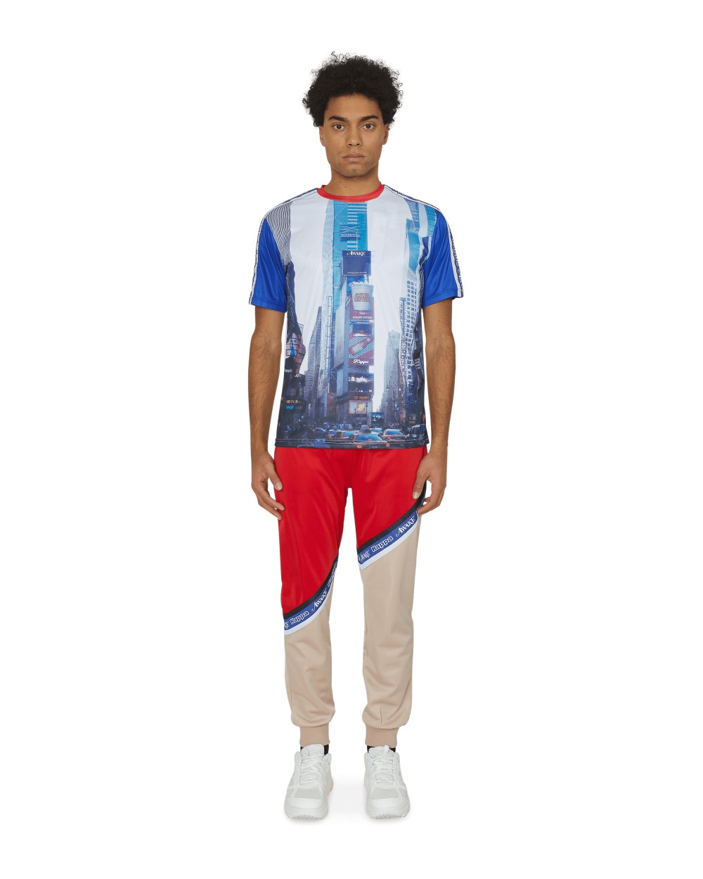 Футболка Awake x Kappa Evander Jersey White/Royal/Red