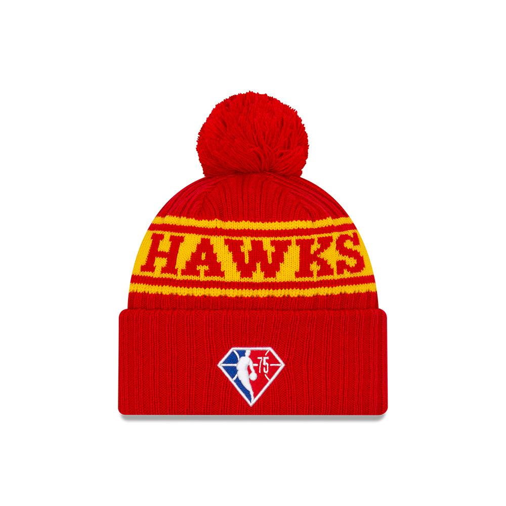 Шапка New Era Atlanta Hawks 2021 Draft Edition Pom Knit NBA Beanie
