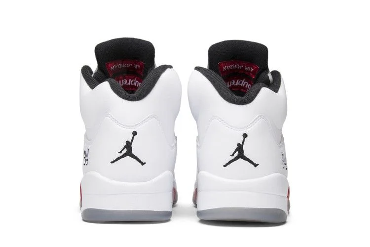Кроссовки Supreme x Air Jordan 5 Retro 'White'