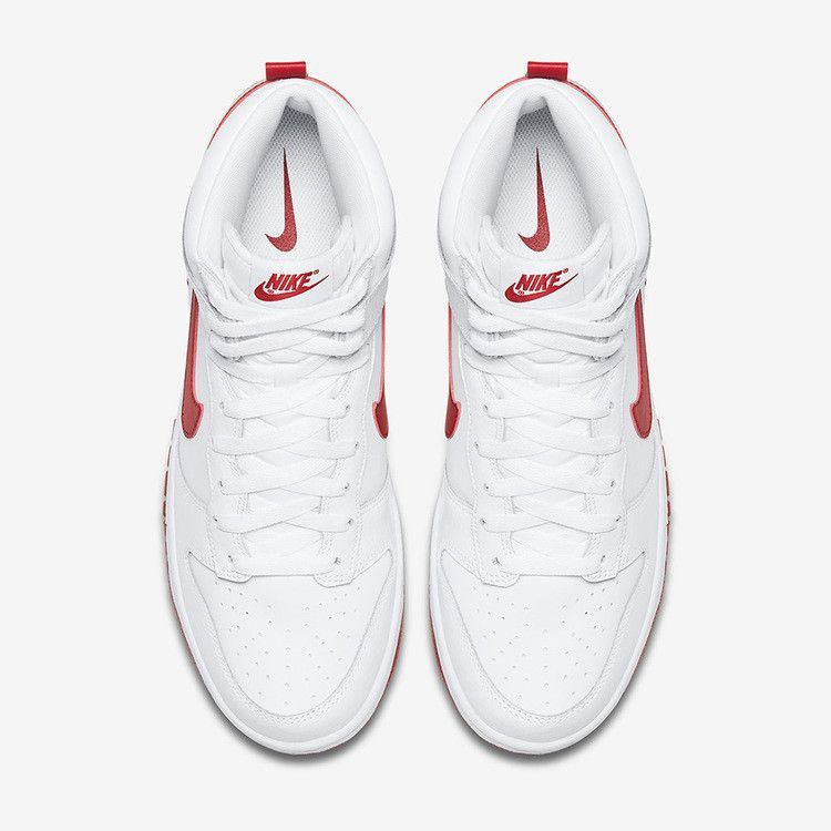 Кроссовки Nike Dunk High 'White Gym Red'