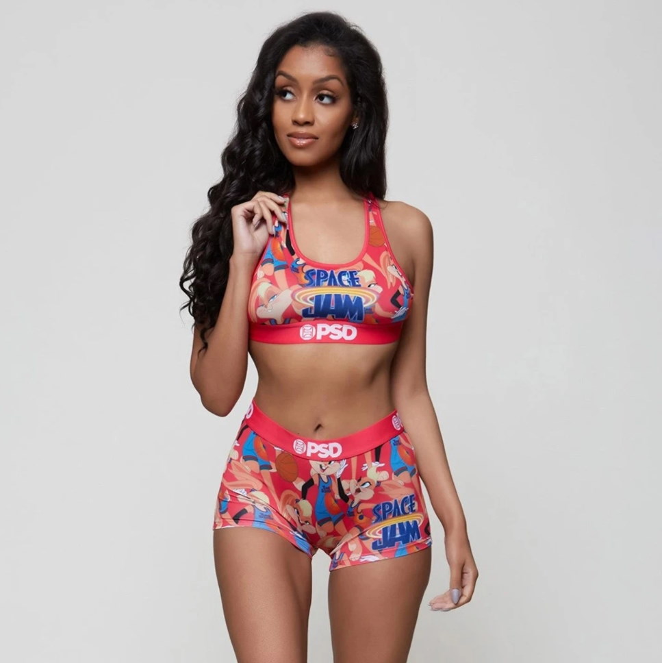 Спортивный топ PSD Lola Bunny Allover Space Jam 2 Sports Bra