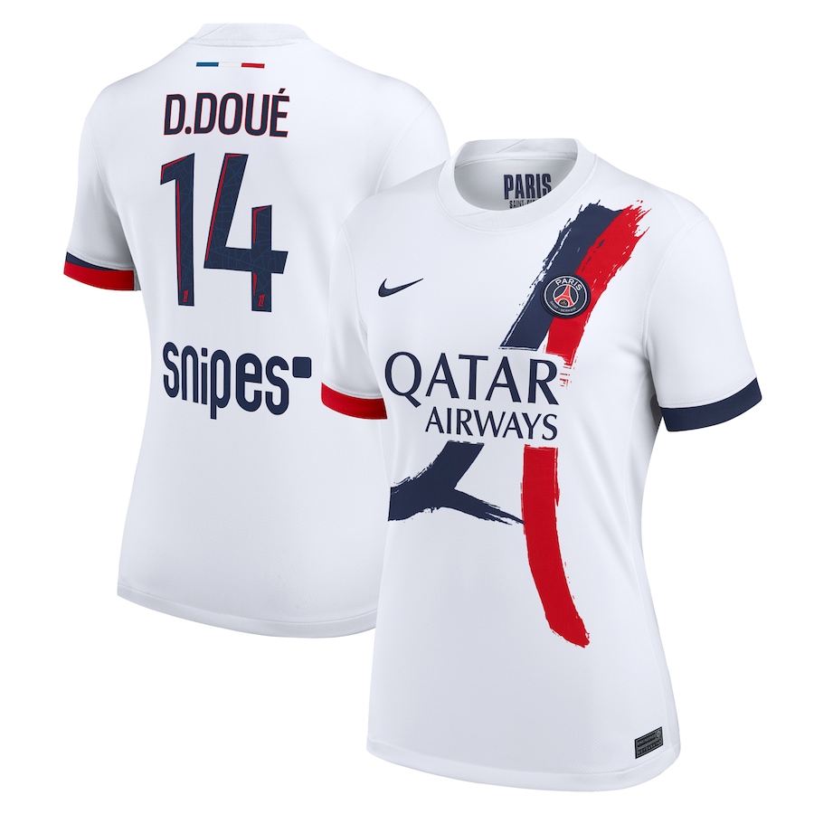 Женское футбольное джерси PSG Nike Away Stadium Shirt 2025-26 - D. Doué 14