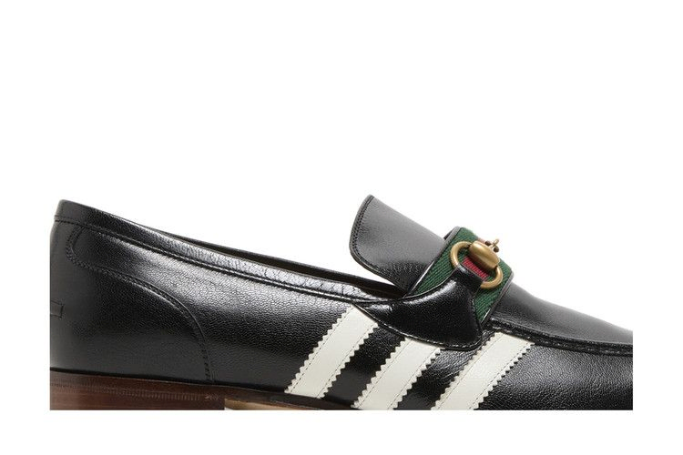 Кроссовки Adidas x Gucci Loafer 'Black Leather'