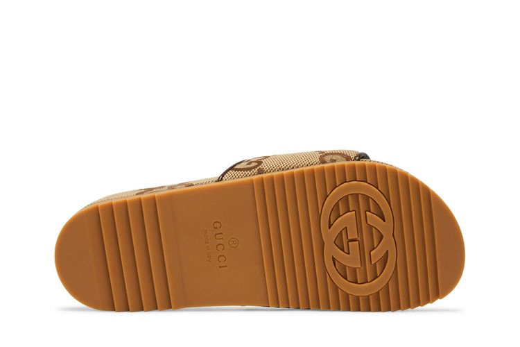 Сандалии Gucci GG Canvas Slide Sandal 'Camel Monogram'