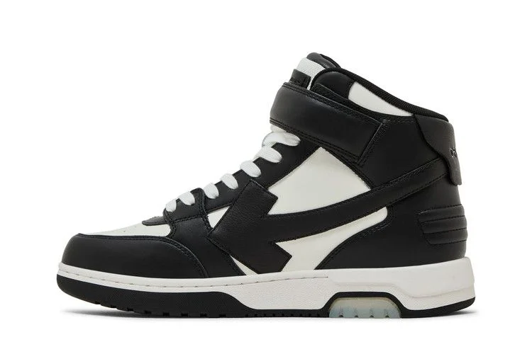 Кроссовки Off-White Out of Office Mid 'Black White Clear Sole'