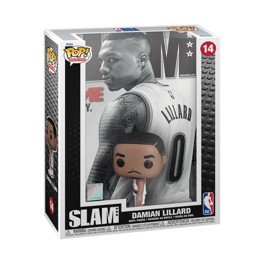 Коллекционная фигурка Funko Damian Lillard Portland Trailblazers Slam Magazine Cover NBA Pop Vinyl