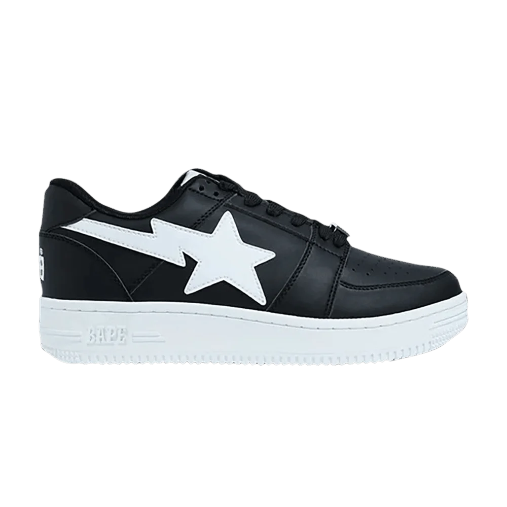 Krossovki-Bapesta-M1-Low-Black-White