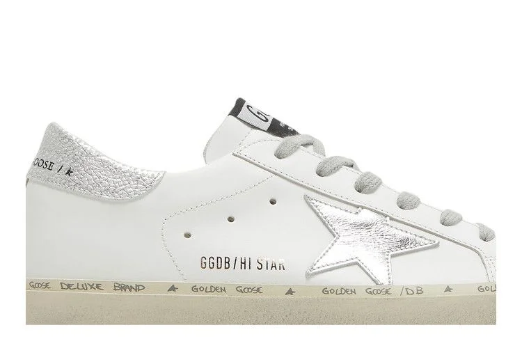 Кроссовки Golden Goose Wmns Hi Star 'White Silver'