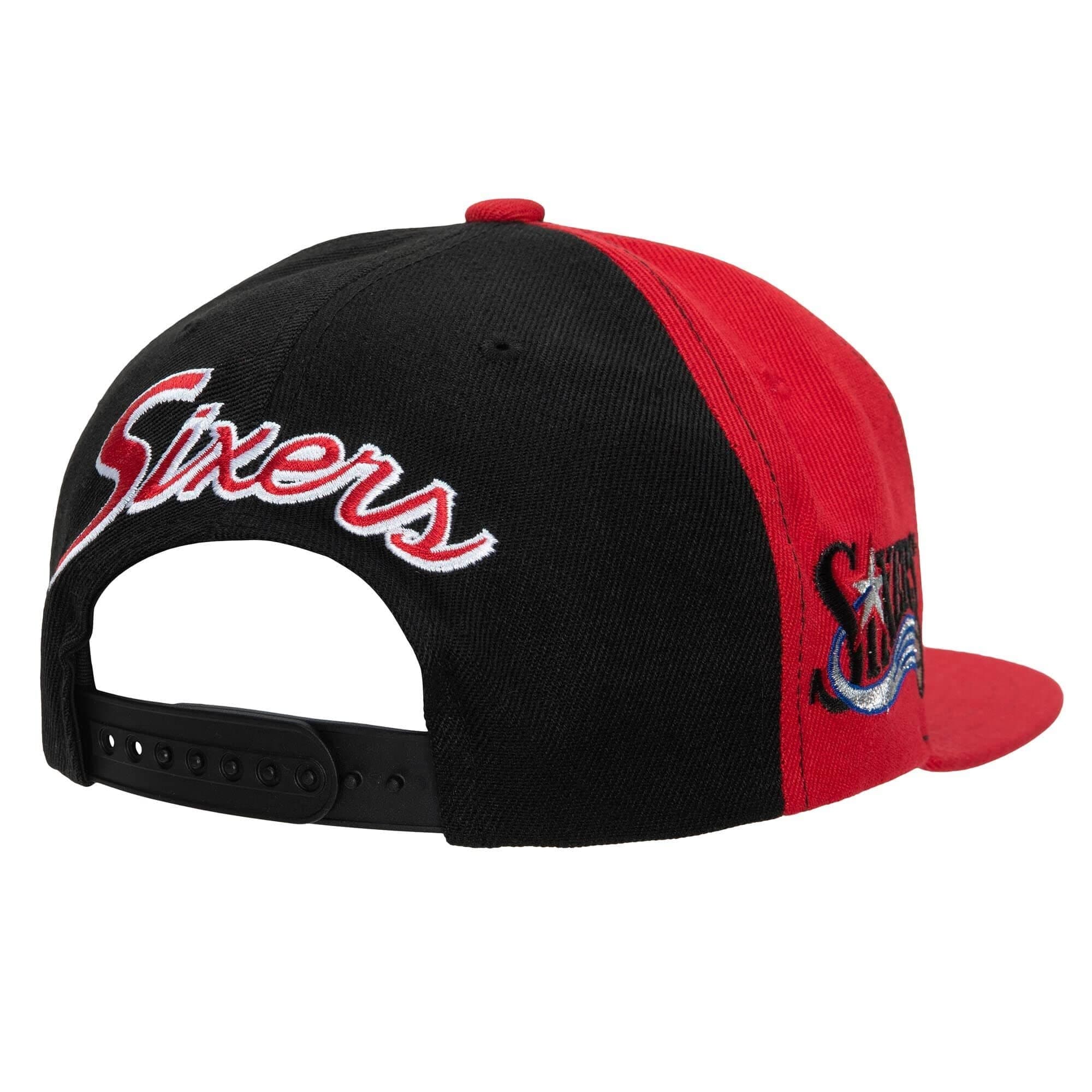 Бейсболка Mitchell & Ness Rear Script Deadstock Snapback HWC Philadelphia 76ers