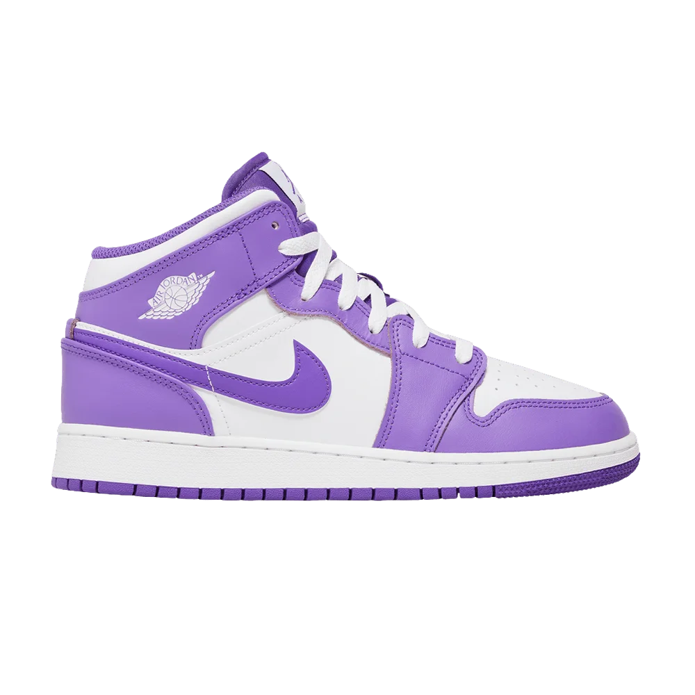 Krossovki-Air-Jordan-1-Mid-GS-Purple-Venom