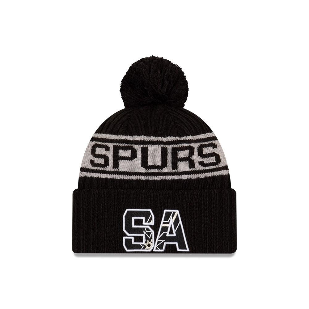 New-Era-San-Antonio-Spurs-2021-Draft-Edition-Pom-Knit-NBA-Beanie-1