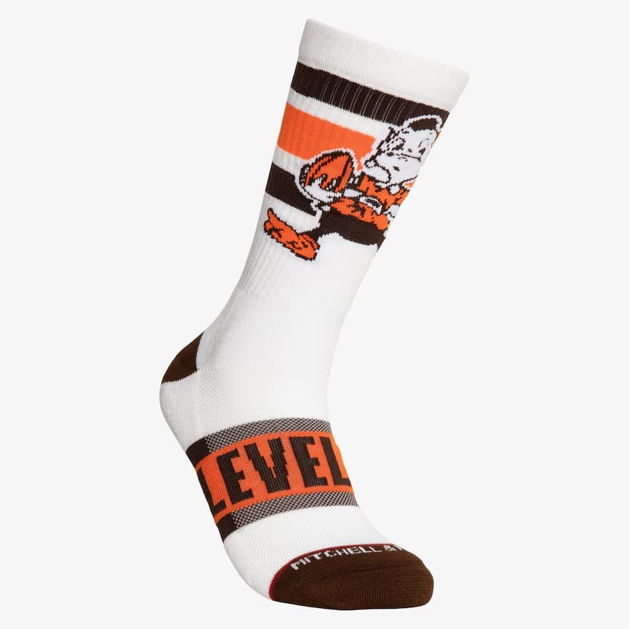 Спортивные носки Mitchell & Ness Cleveland Browns Hail Mary Crew Socks