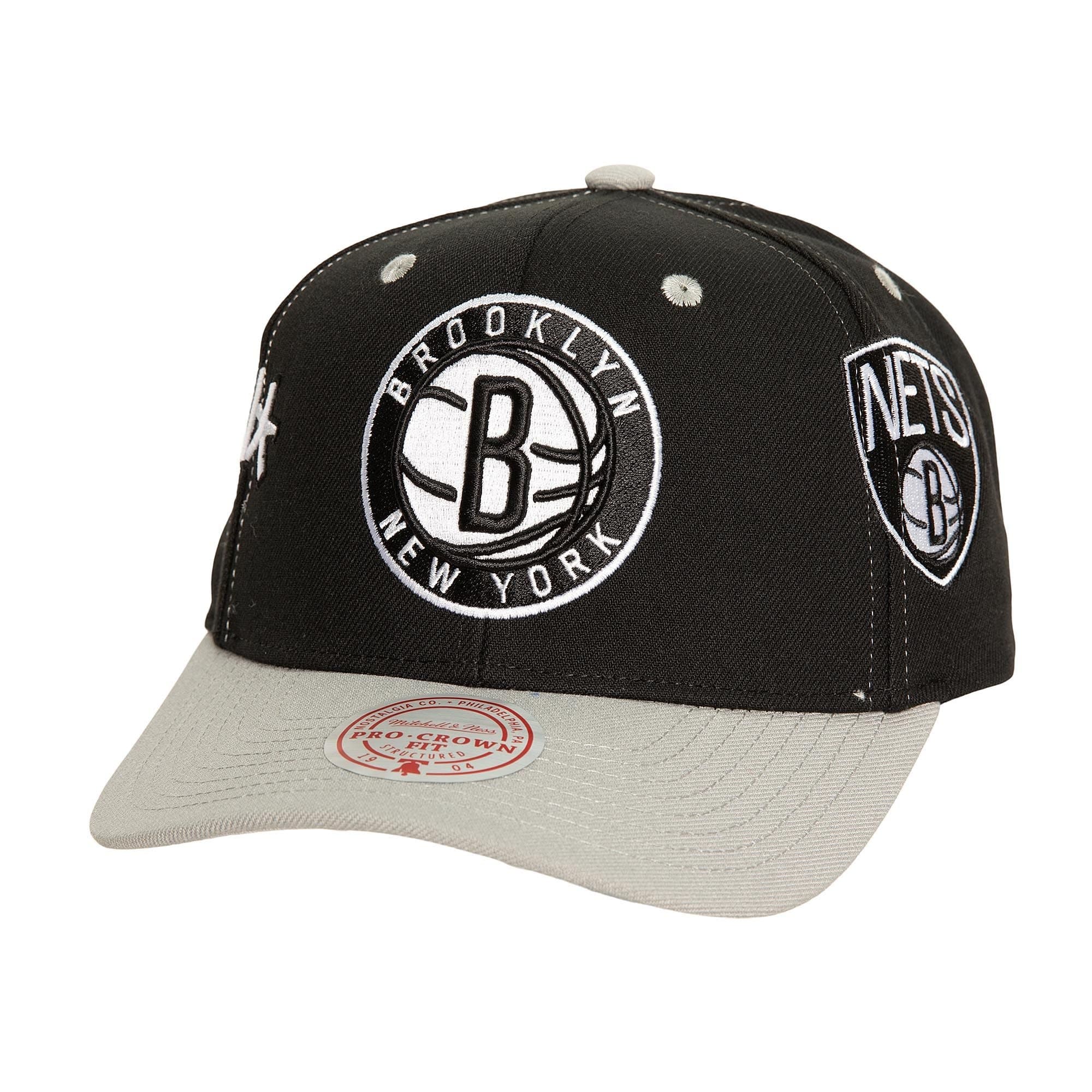 Бейсболка Mitchell & Ness Overbite Pro Snapback Brooklyn Nets Hat