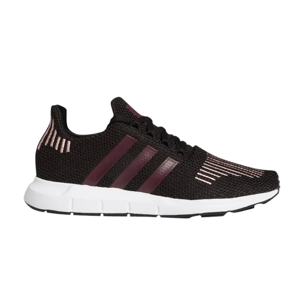 Krossovki-Adidas-Wmns-Swift-Run-Black-Maroon