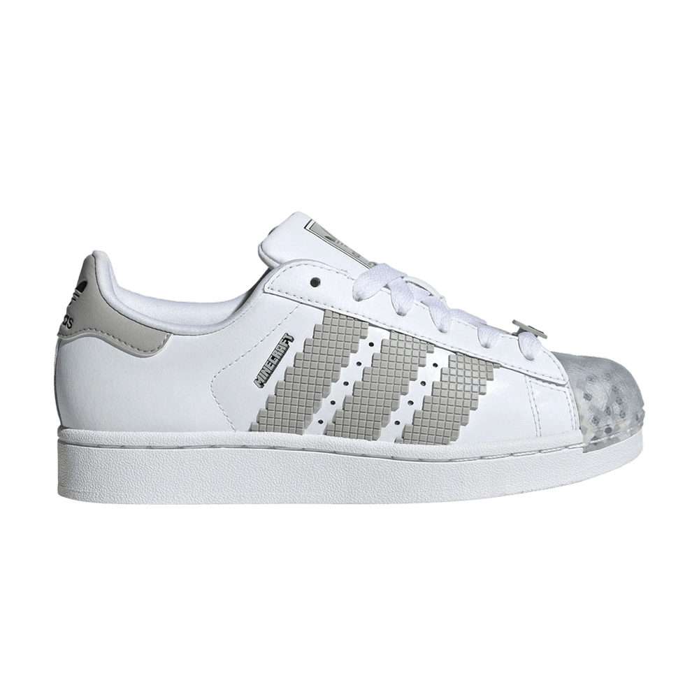 Кроссовки Minecraft x adidas Superstar J 'Skeleton'
