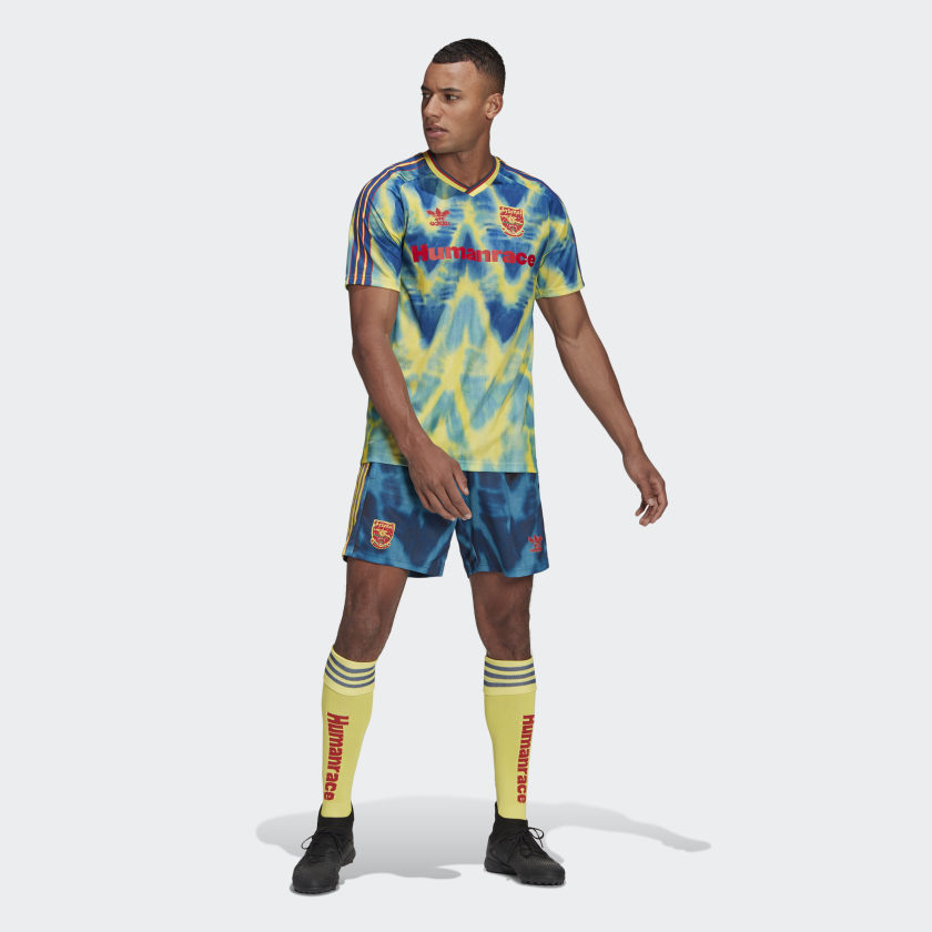 Футболка adidas Arsenal Human Race Jersey Eqt Yellow/Collegiate Navy