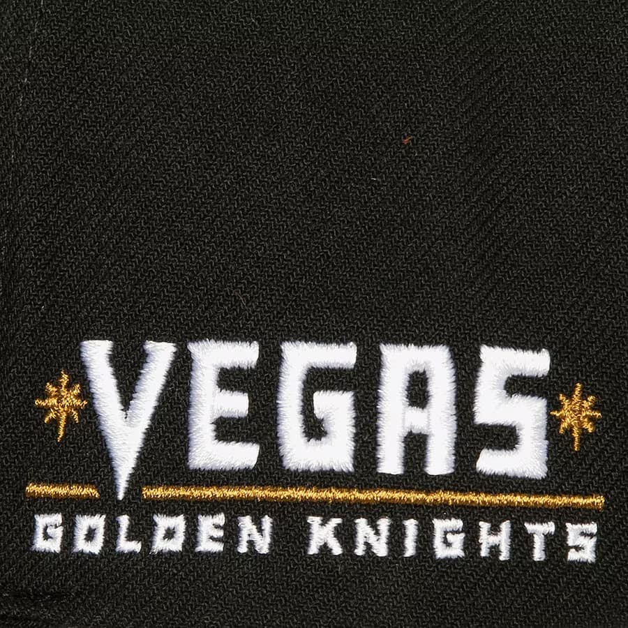 Бейсболка Mitchell & Ness Black Vegas Golden Knights Icon Grail Pro Snapback Hat