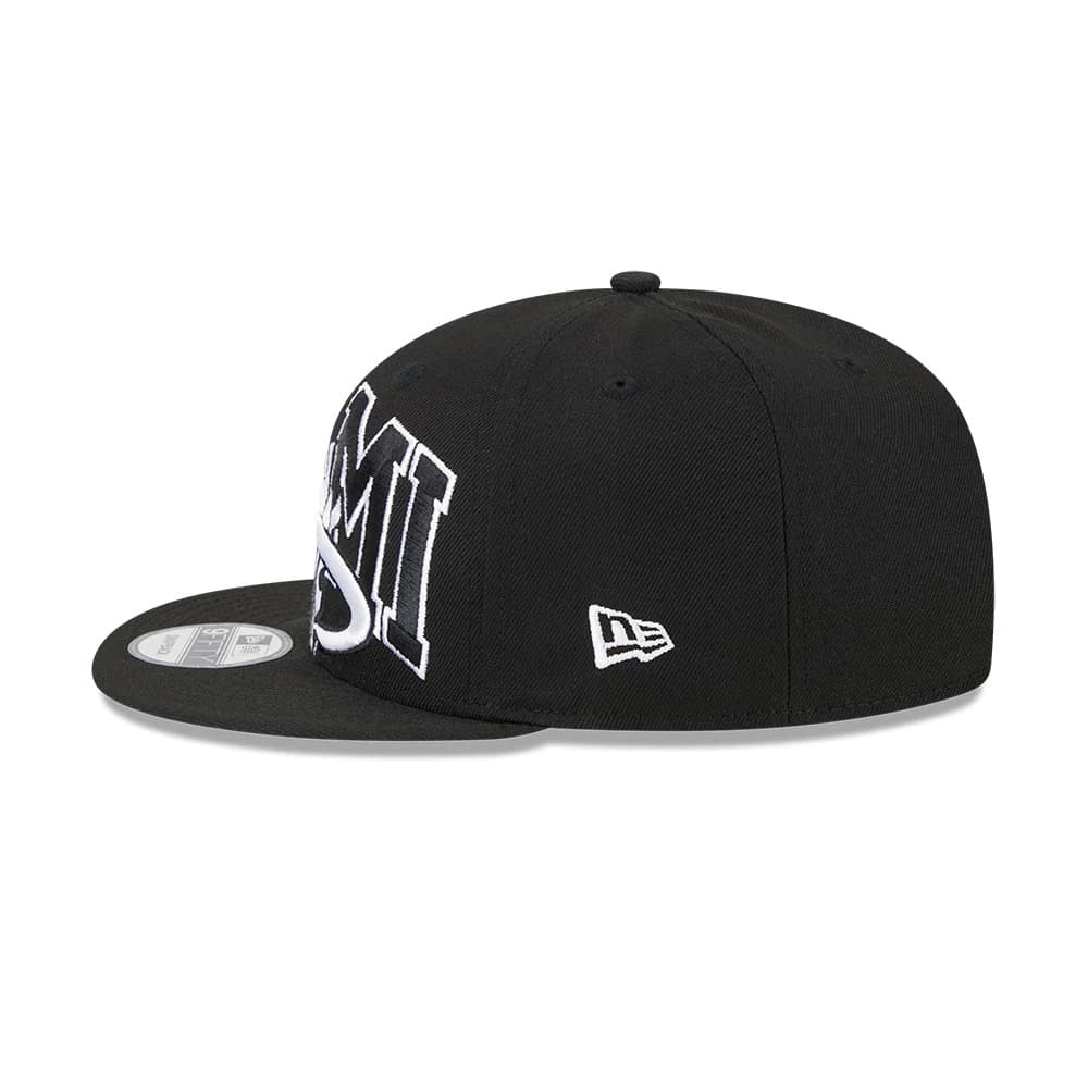 Бейсболка New Era Miami Heat 2024 Tip Off Black 9FIFTY NBA Snapback Hat