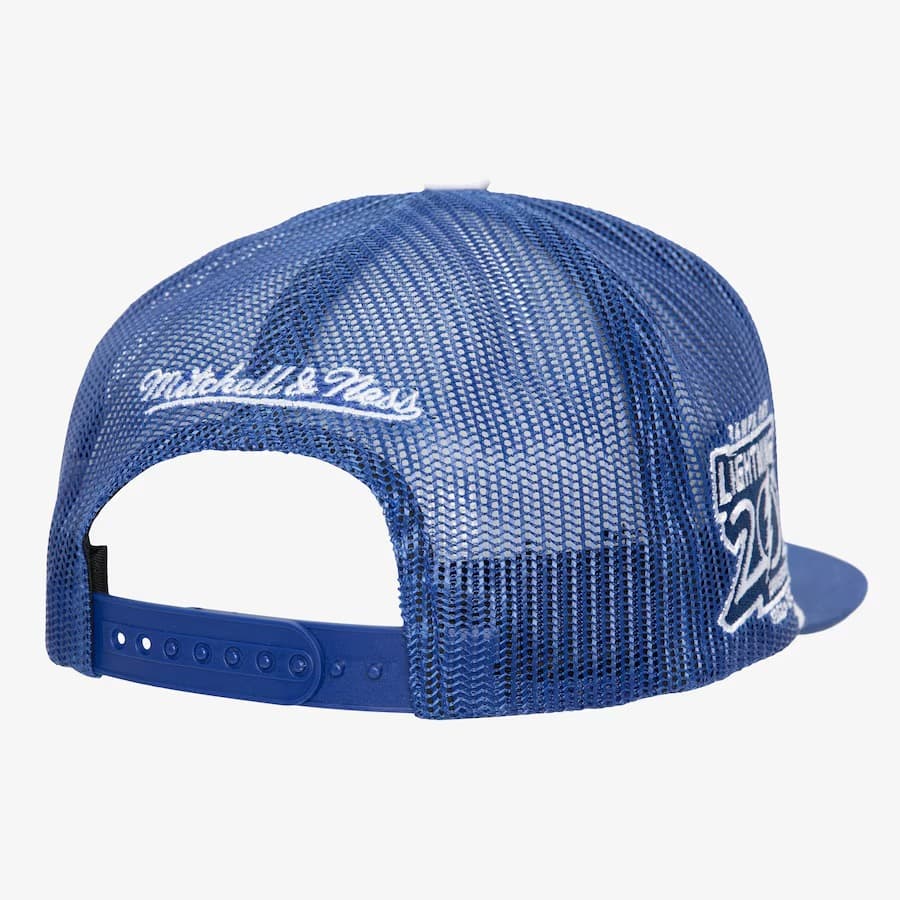 Бейсболка Mitchell & Ness Blue Tampa Bay Lightning Roper Trucker Adjustable Hat