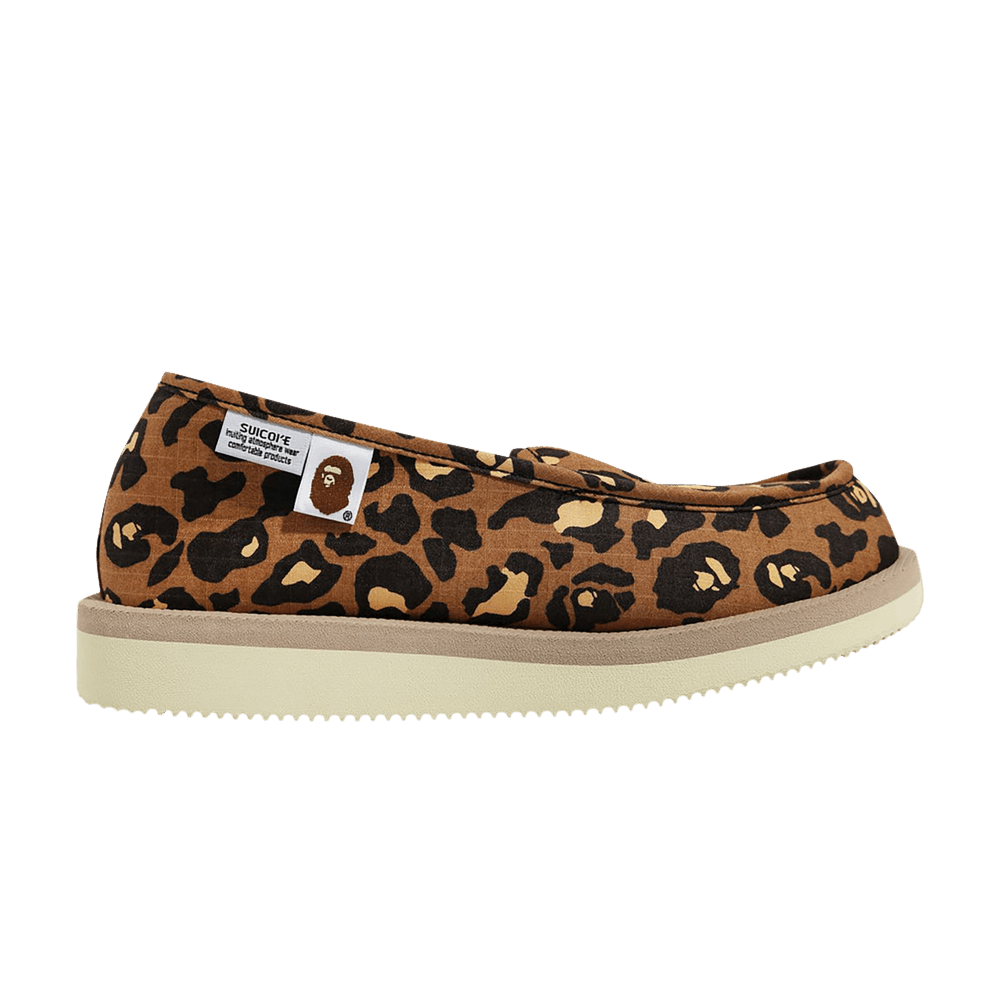 Кроссовки Suicoke x BAPE Room Shoes 'Leopard - Beige'