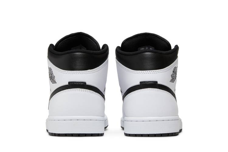 Кроссовки Air Jordan 1 Mid 'White Black'